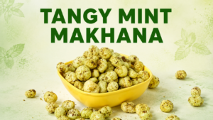 Tangy Mint Makhana (Mint Pudina Makhana)